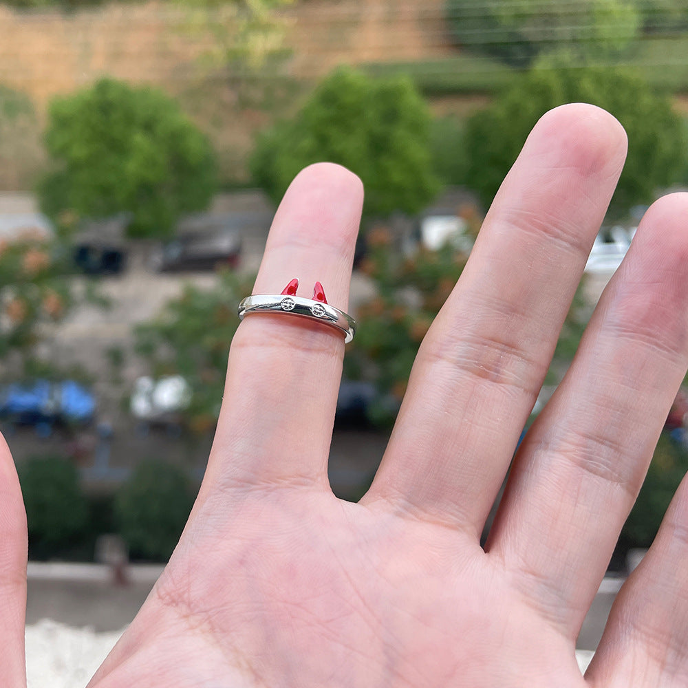 Cat Ear Adjustable Ring | Cute Minimal Ring for Everyday Wear