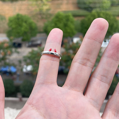 Cat Ear Adjustable Ring | Cute Minimal Ring for Everyday Wear