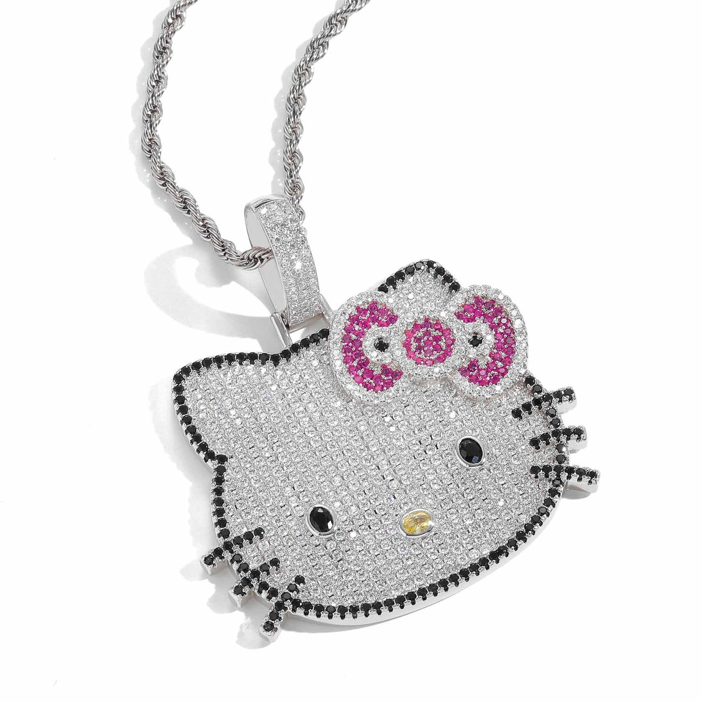 Cute Cat Pendant Charm | Sparkly Cat Jewelry Accessory
